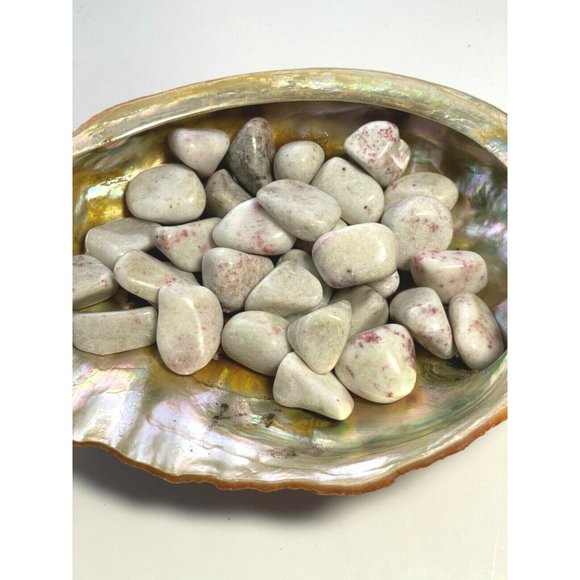 6x Cinnabar in Quartz Tumbled Stones 20-25mm Reiki Healing Crystals Anger Wealth - Picture 2 of 7